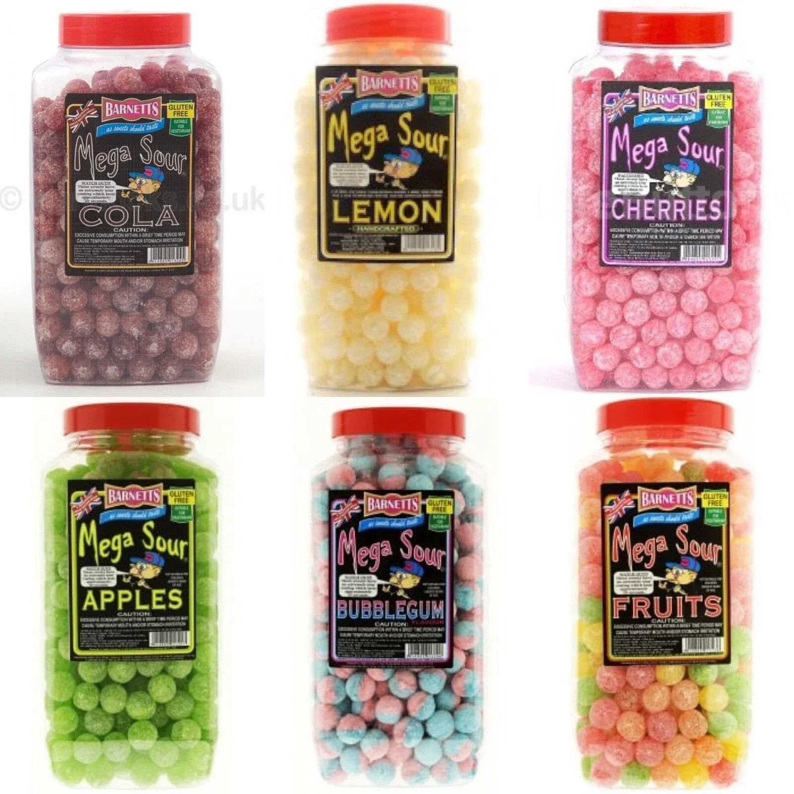 Les bonbons Mega Sour de chez Barnetts, les bonbons les plus acides au monde !