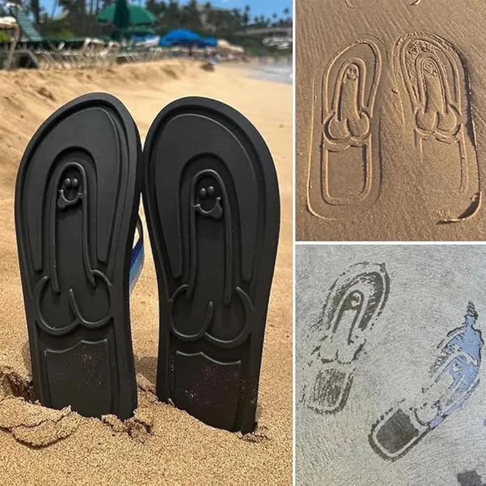 Tong claquette empreinte bite