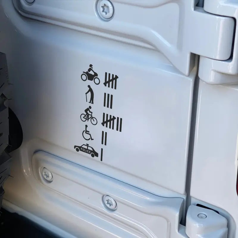 Autocollant pour voiture nombre d'accident