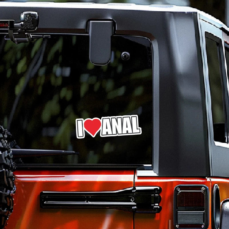 Autocollant I love anal
