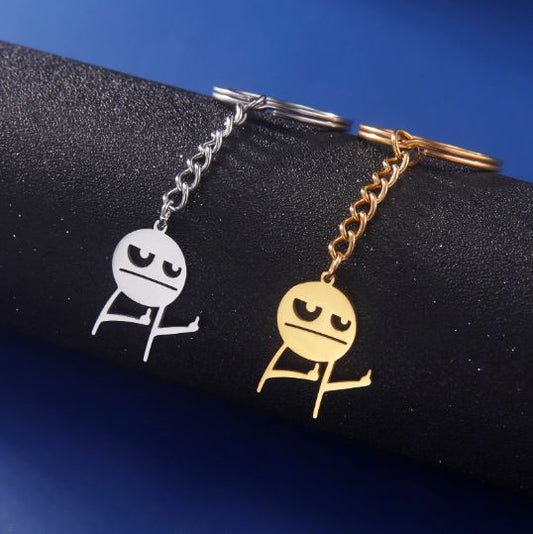 Angry Stickman Middle Finger Keychain