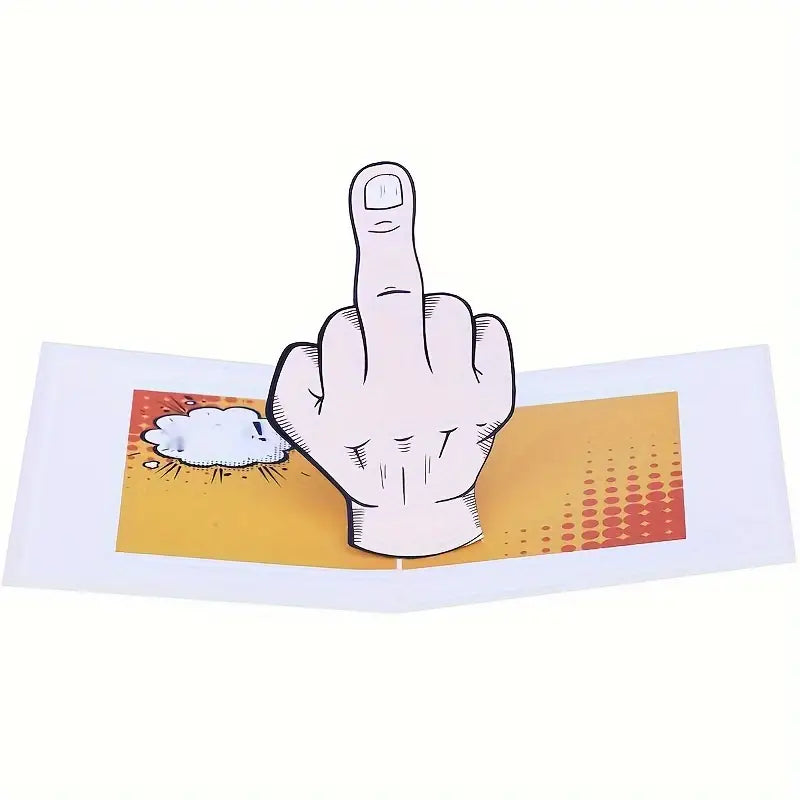 3D-Karte Mittelfinger