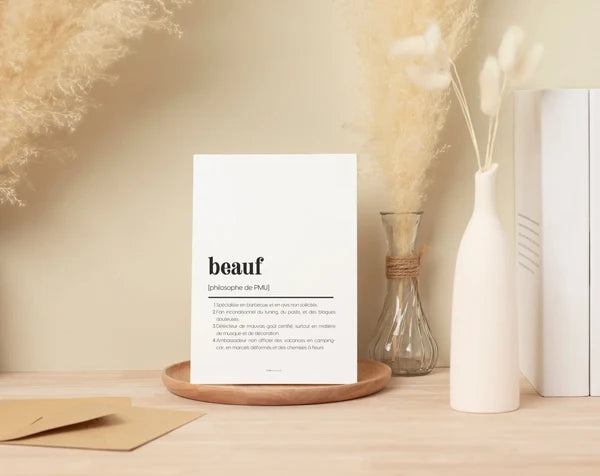 Affiche Beauf à imprimer