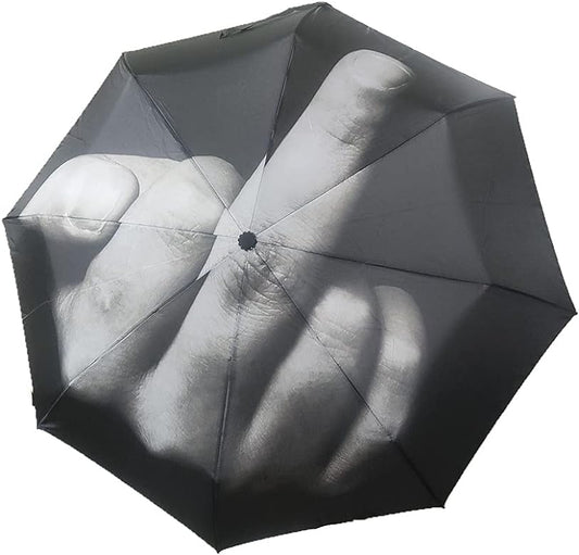 Parapluie doigt d'honneur automatique