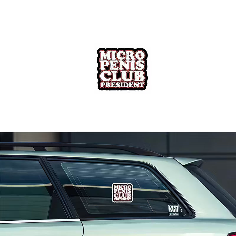 Micro Penis Club President Sticker