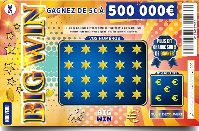 Faux ticket à gratter gagnant de 50'000€
