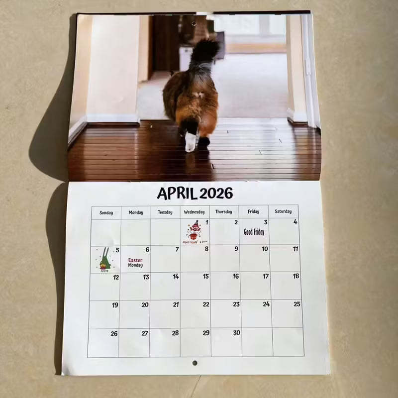 Calendrier des trous de cul de chat