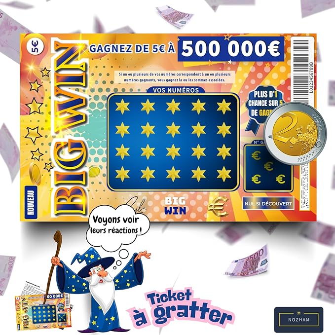 Faux ticket à gratter gagnant de 50'000€