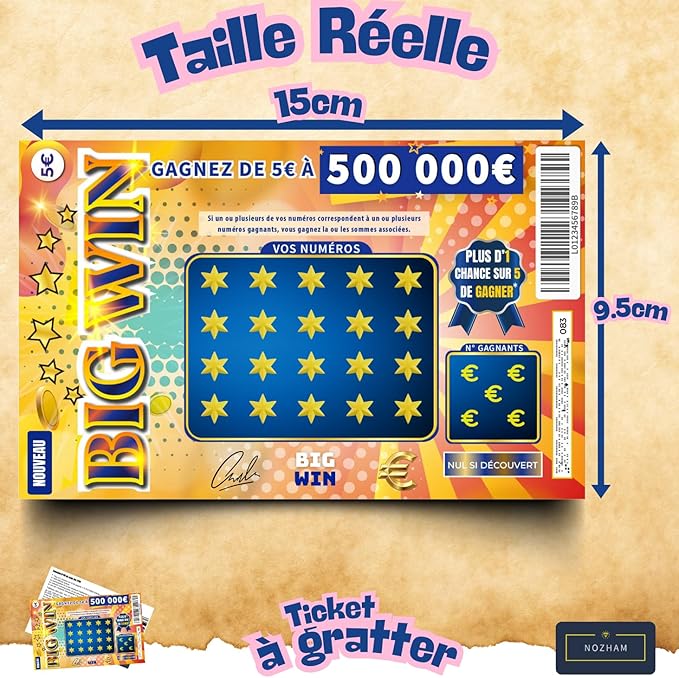 Faux ticket à gratter gagnant de 50'000€