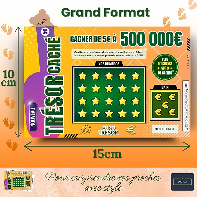 Gefälschte Rubbelkarte zur Schwangerschaftsanzeige