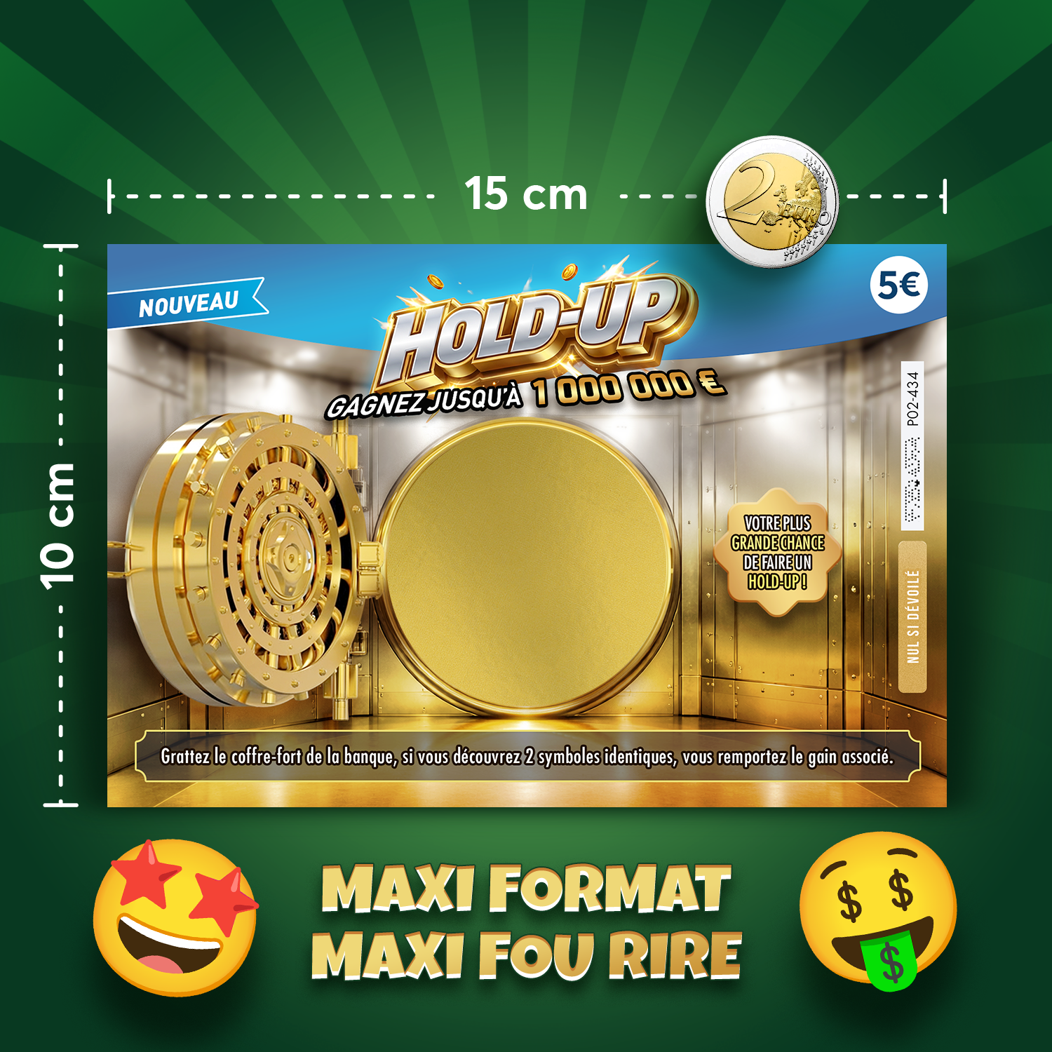 Faux ticket à gratter Hold-Up