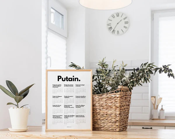Calendrier Putain pour un(e) collègue à imprimer