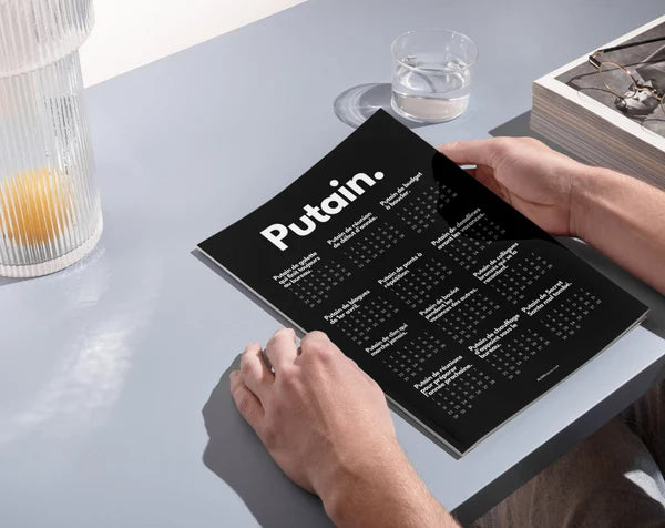 Calendrier Putain pour un(e) collègue à imprimer