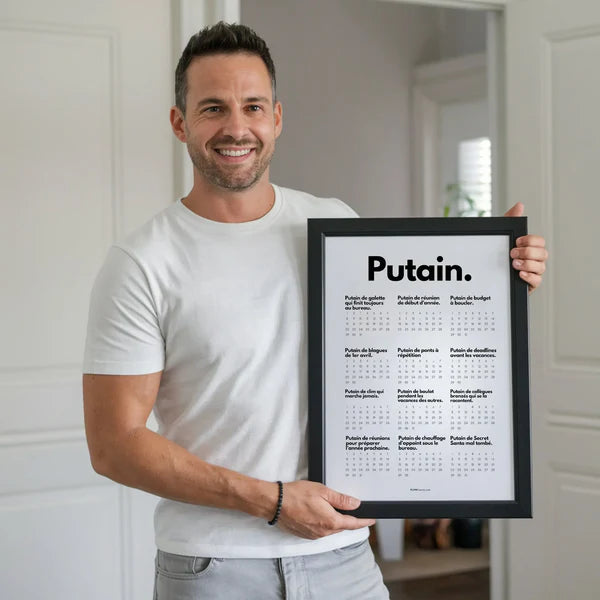 Calendrier Putain pour un(e) collègue à imprimer