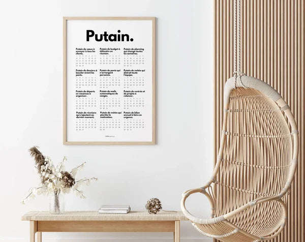Printable Whore Calendar for your boss
