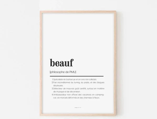 Affiche Beauf à imprimer