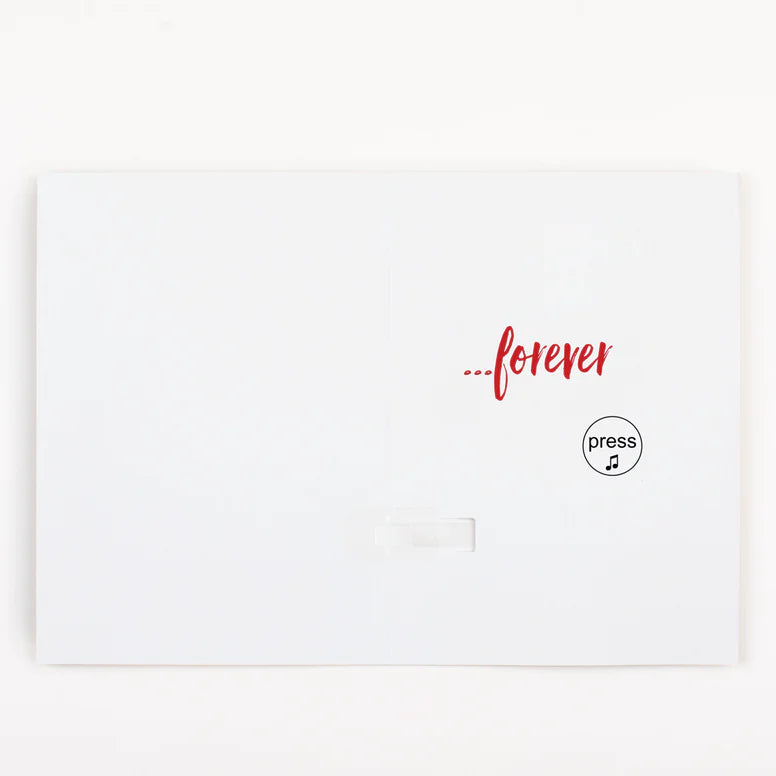 "Happy Birthday" card with endless music and glitter