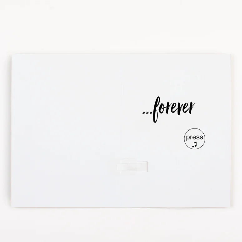 Carte "Happy Birthday" cri sans fin et paillettes