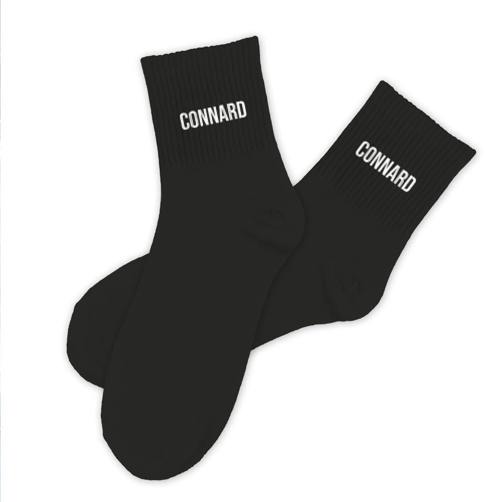 Chaussettes noires pour homme à message