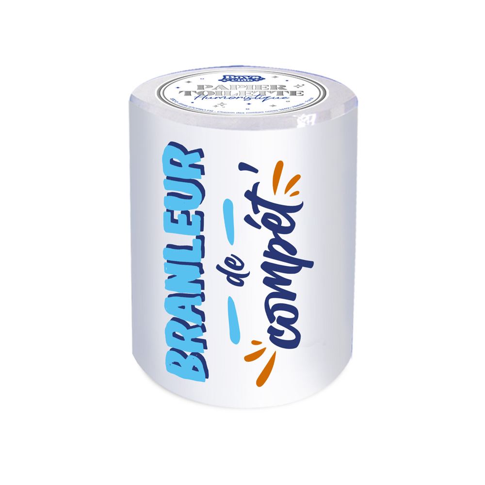 Humorvolle Toilettenpapierrolle