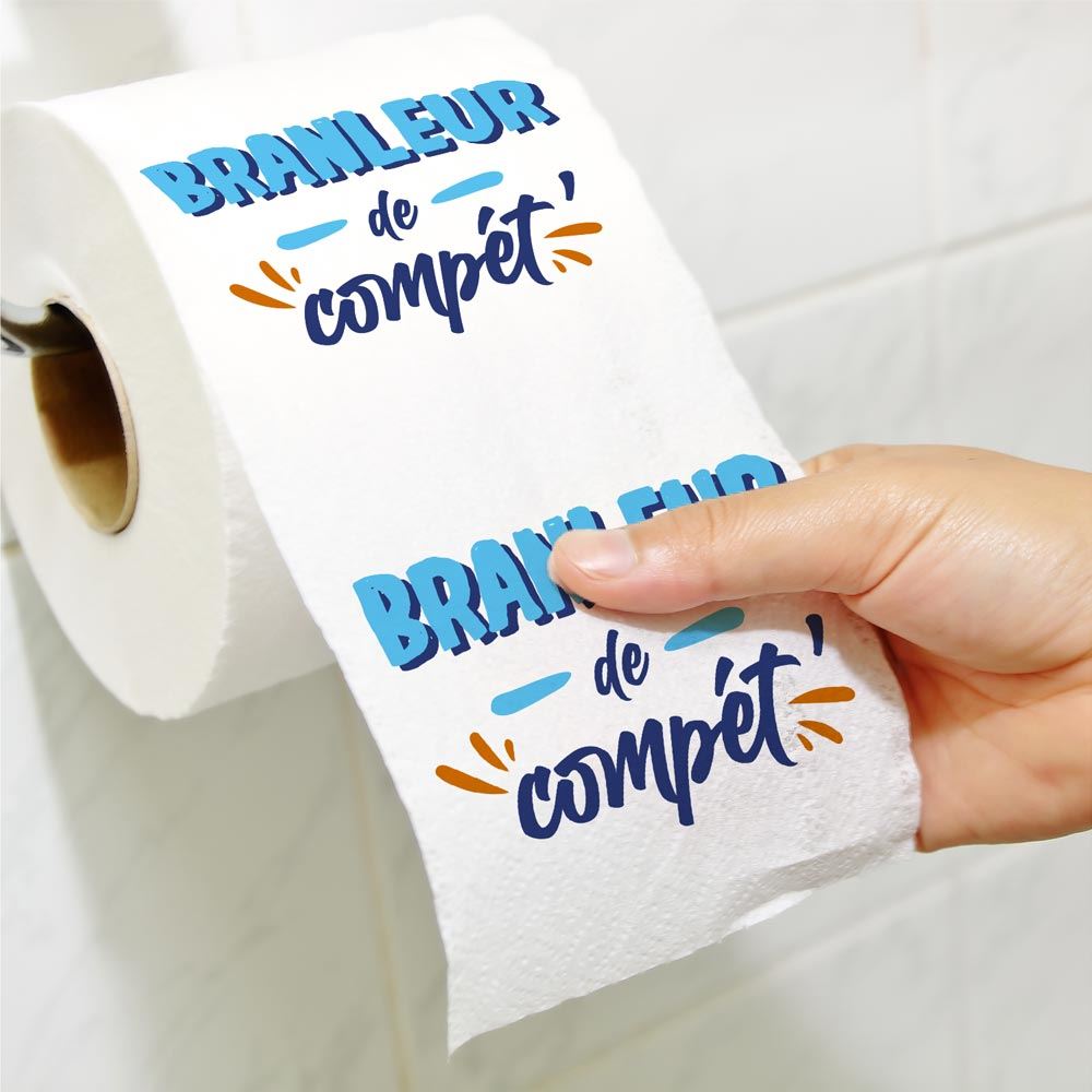 Humorvolle Toilettenpapierrolle