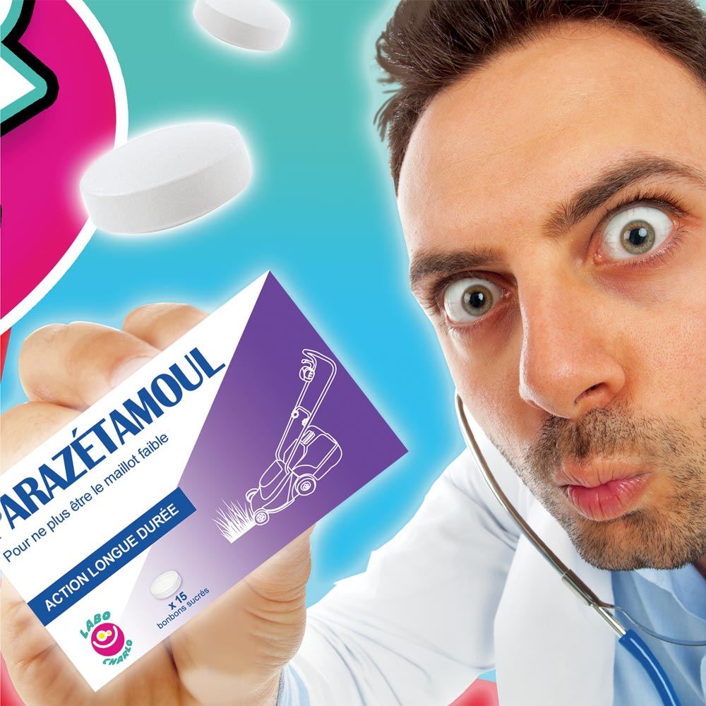 Bonbons miracles, les fausses boîtes de médicament humoristique