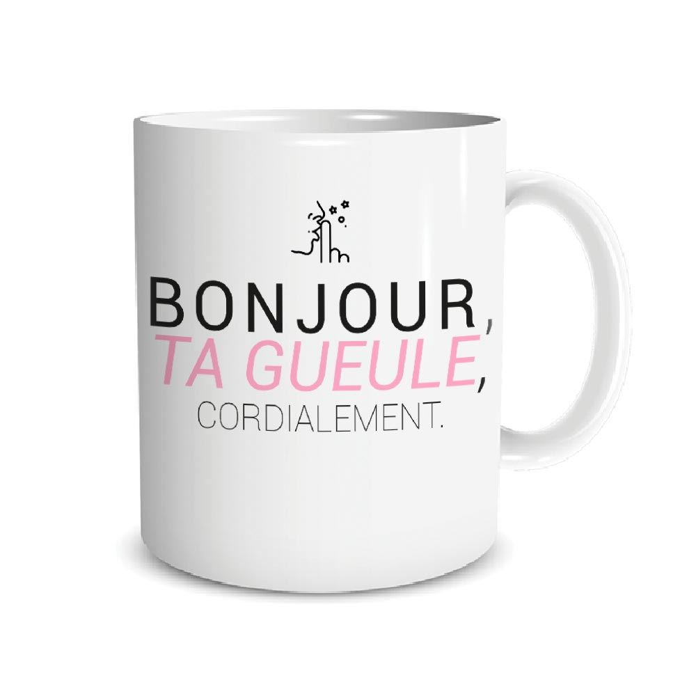 Mug Bonjour, ta gueule, cordialement