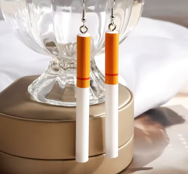 Boucles d'oreilles cigarette