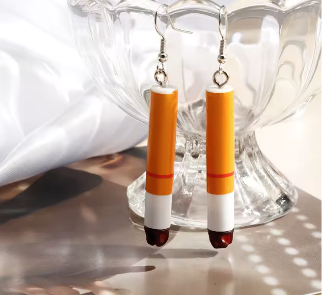 Boucles d'oreilles cigarette