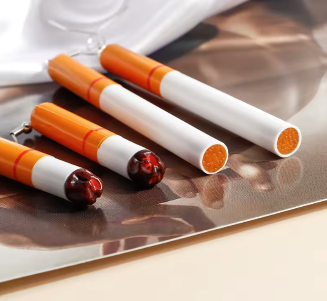 Boucles d'oreilles cigarette