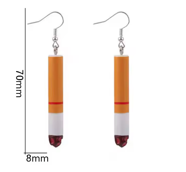 Boucles d'oreilles cigarette