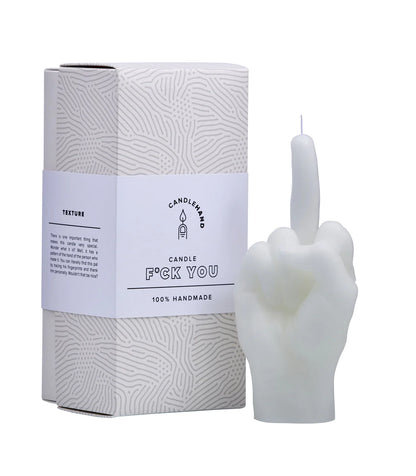 White F*ck candle