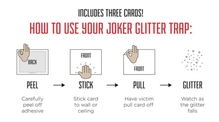 Set mit 3 „Happy Birthday“-Glitzerfallen