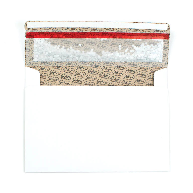 Lot de 3 enveloppes piégées avec des paillettes