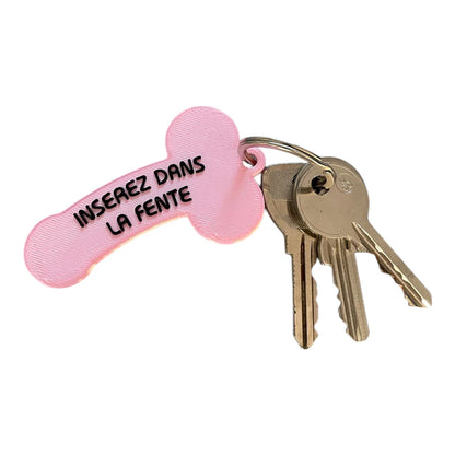 Cock key ring shopping cart token