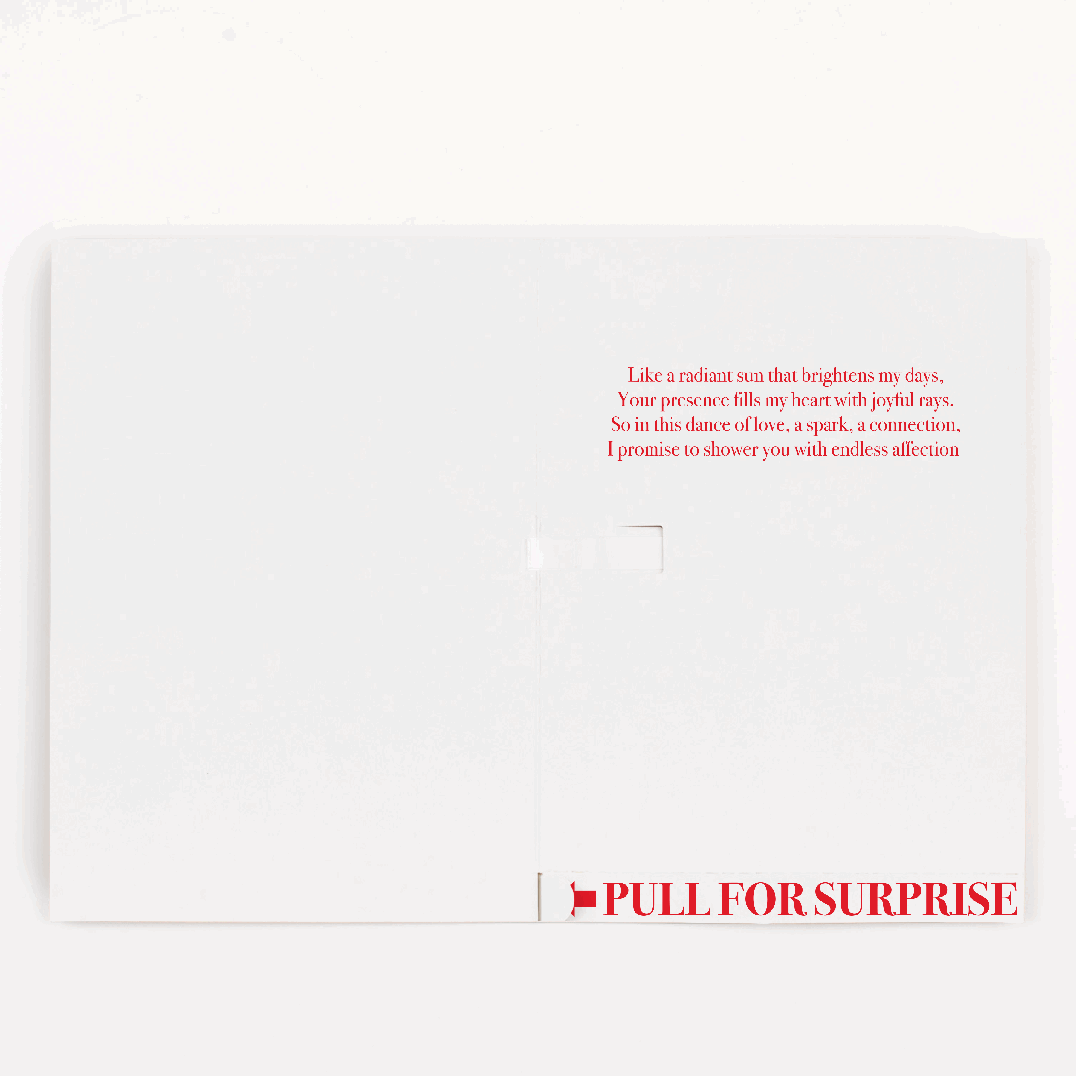 Carte "I Love You" musique sans fin et paillettes