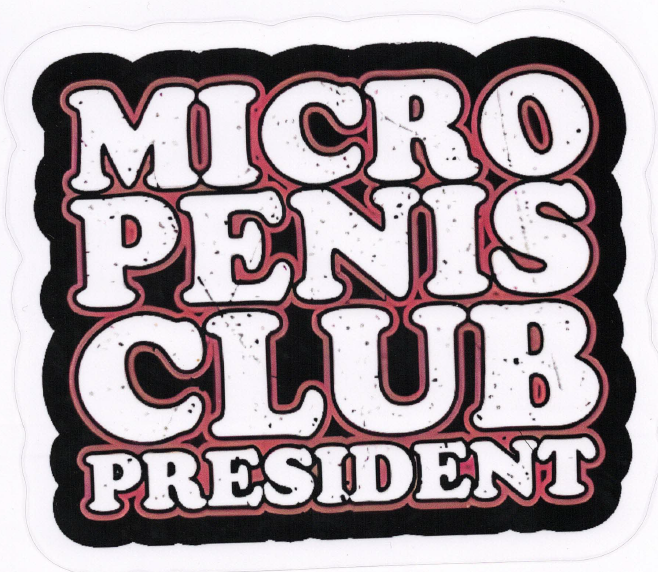 Autocollant Micro Penis Club President