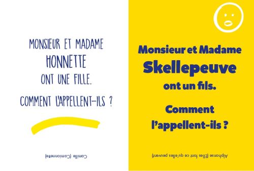 Monsieur et Madame ont un fils...