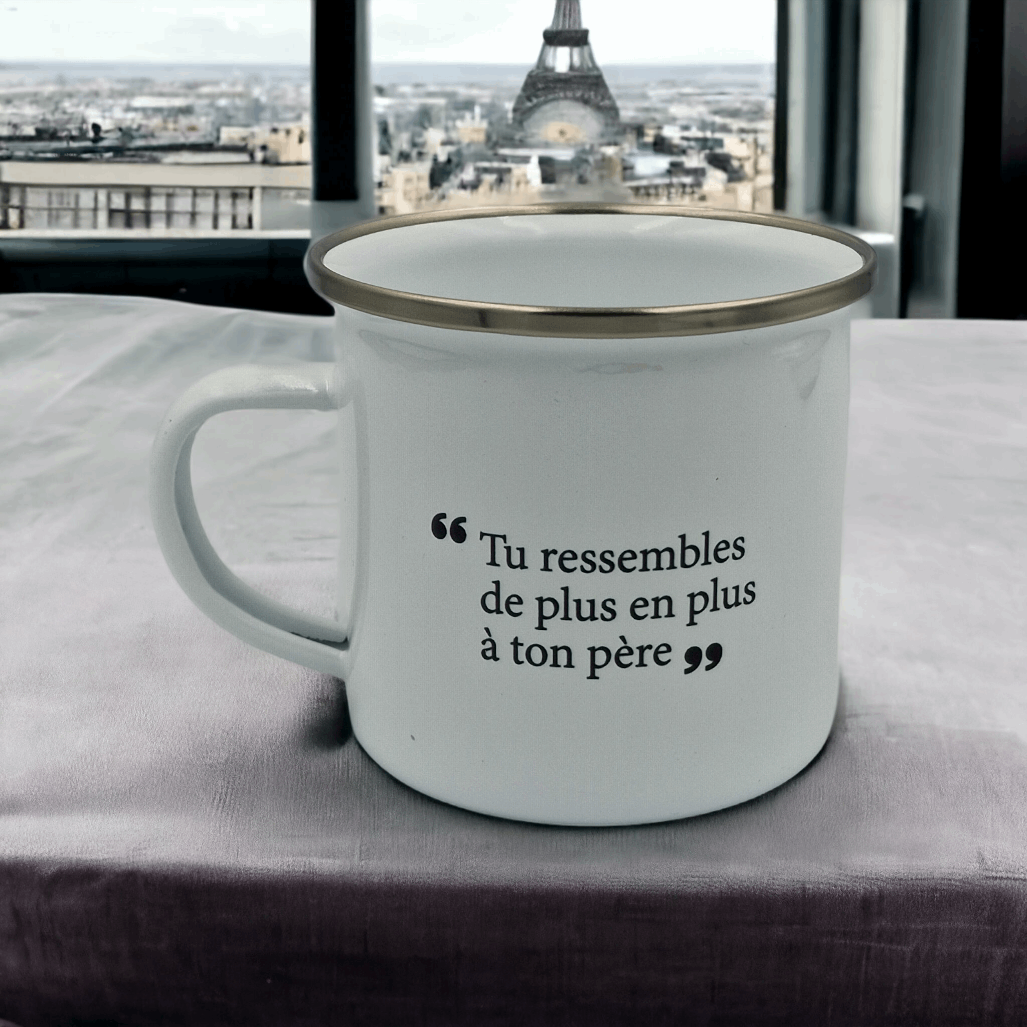 Mug Tu ressembles de plus en plus à ton père