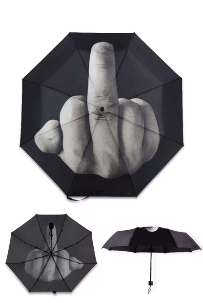 Parapluie doigt d'honneur