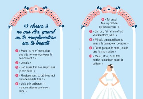 Tu sais que tu te maries quand...