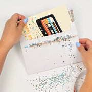 Lot de 3 enveloppes piégées avec des paillettes