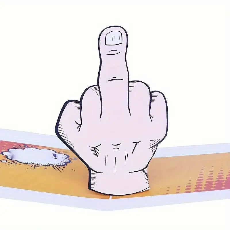 3D Card Middle Finger