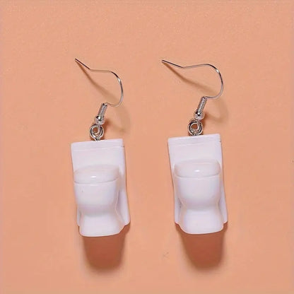 Toilet earrings