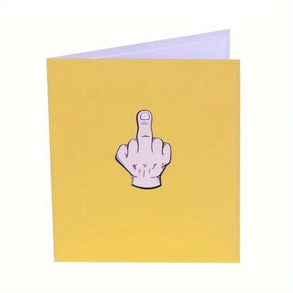 3D Card Middle Finger