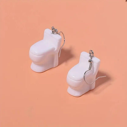 Toilet earrings