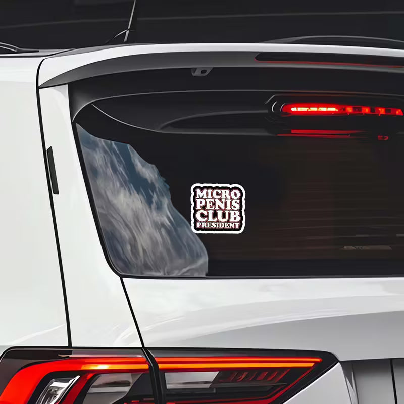 Micro Penis Club President Sticker
