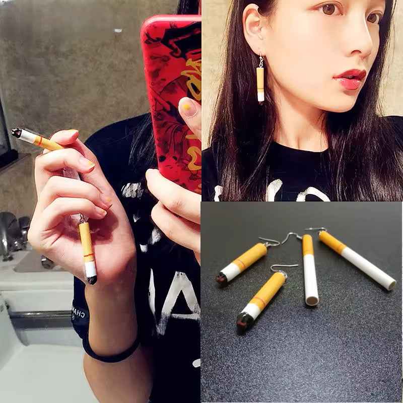 Boucles d'oreilles cigarette