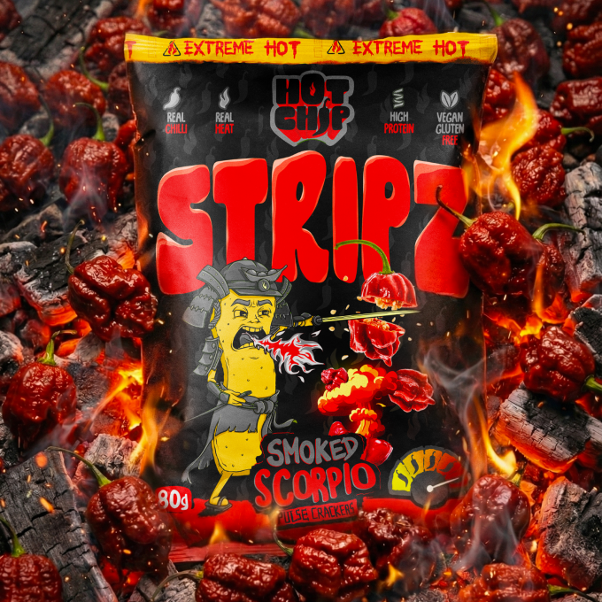 Stripz Smoked Scorpio, le snack Piment Extrême et Protéiné