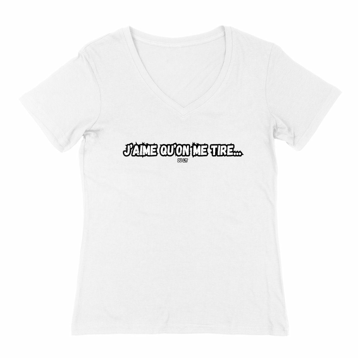 T-Shirt Femme J'aime qu'on me tire...du lit